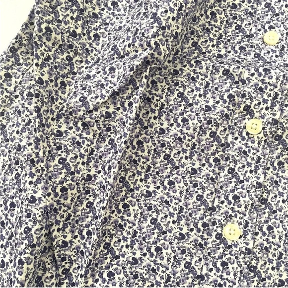 New Duluth Wrinkle Fighter Button Up Shirt Purple Floral Print - Picture 3 of 6